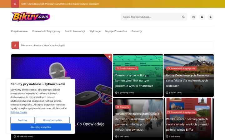 Screenshot of bikuv.com
