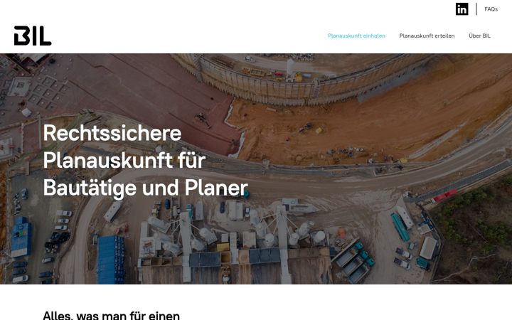 Screenshot of bil-leitungsauskunft.de