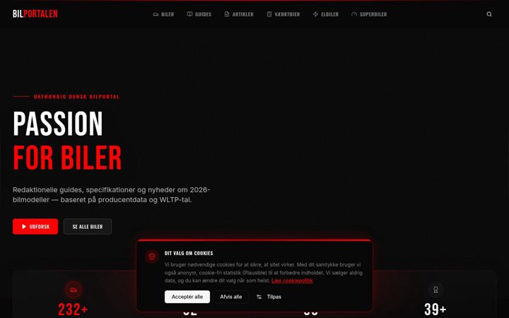 Screenshot of bil-portalen.dk
