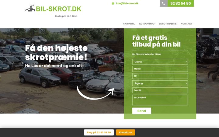 Screenshot of bil-skrot.dk