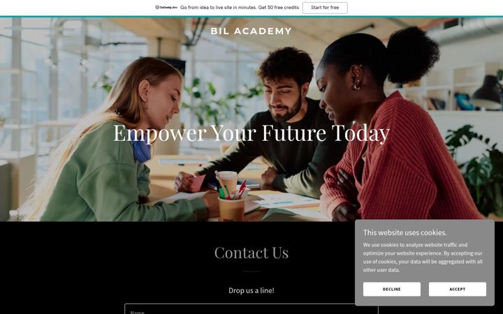 Screenshot of bil.academy