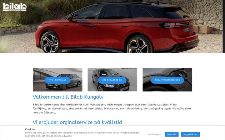 Screenshot of bilab.se