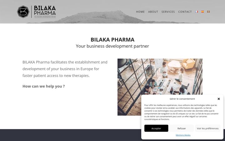 Screenshot of bilakapharma.com