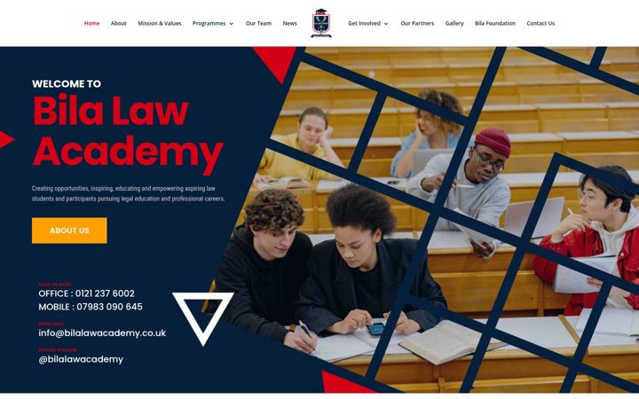 Screenshot of bilalawacademy.co.uk
