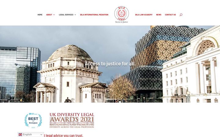 Screenshot of bilalegal.com