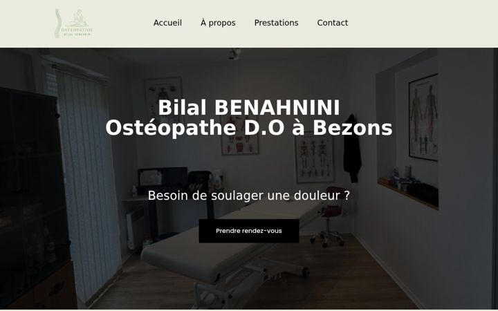 Screenshot of bilalosteo.fr