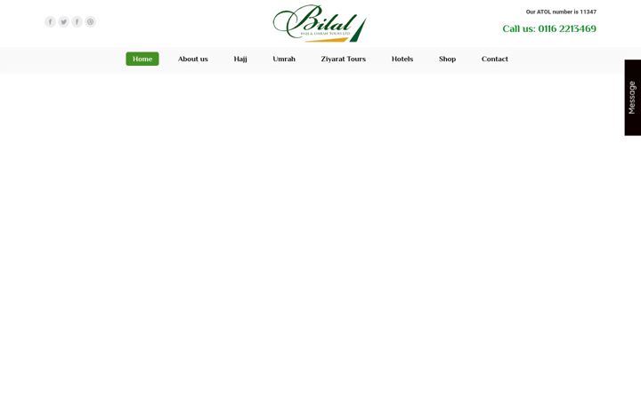 Screenshot of bilaltours.co.uk