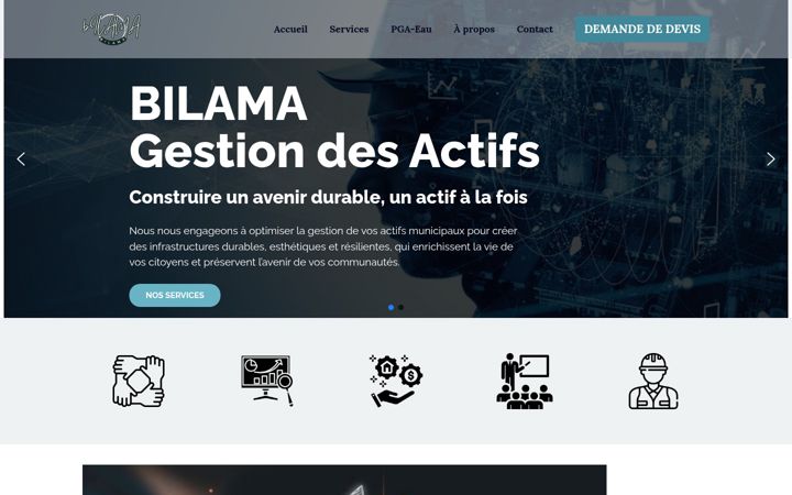 Screenshot of bilama-ga.com