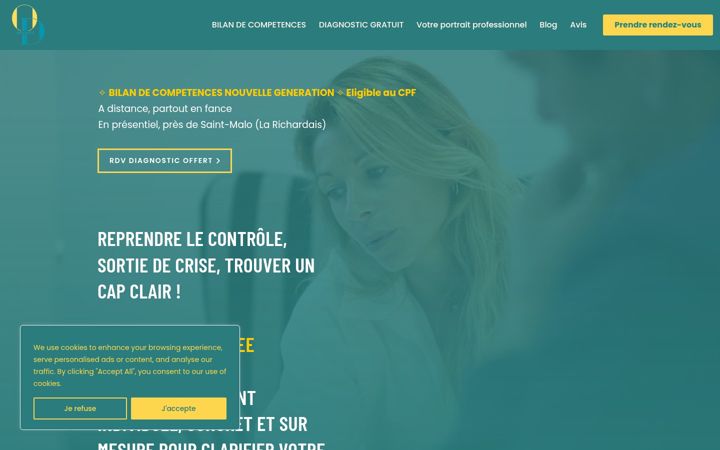 Screenshot of bilan-coaching.com