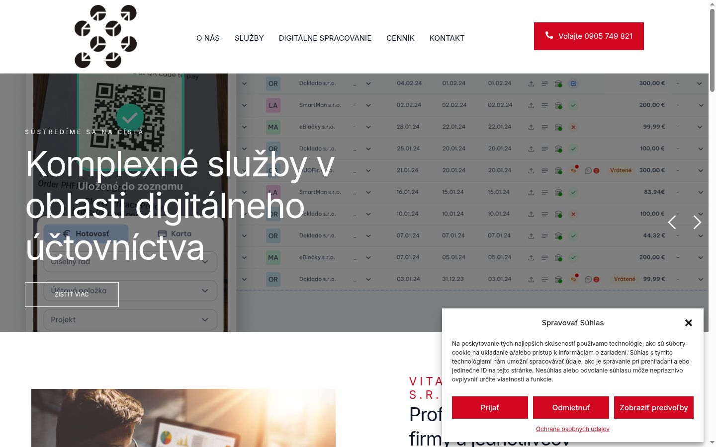 Snímek obrazovky baneru souhlasu zobrazeného před jakoukoli interakcí
