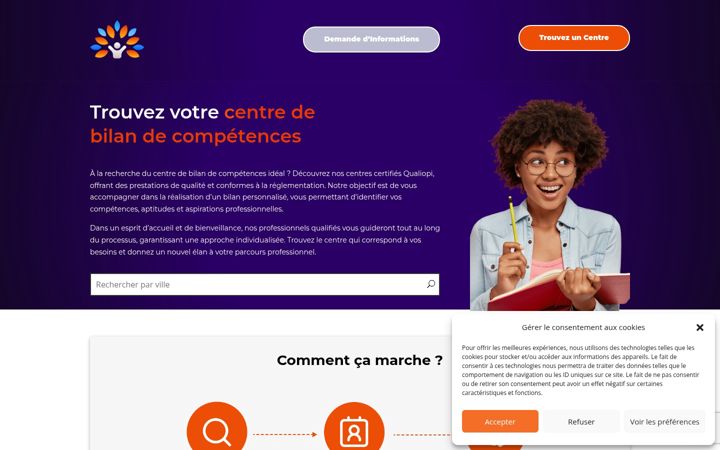 Screenshot von bilandecompetences.fr