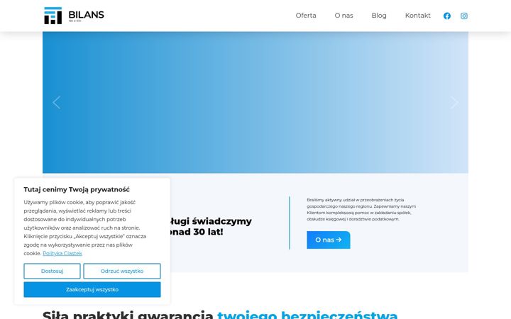 Ekrano kopija bilans.info.pl