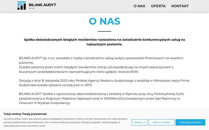 Screenshot of bilansaudyt.pl