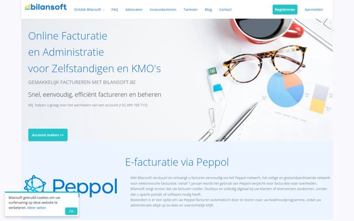 Screenshot of bilansoft.be