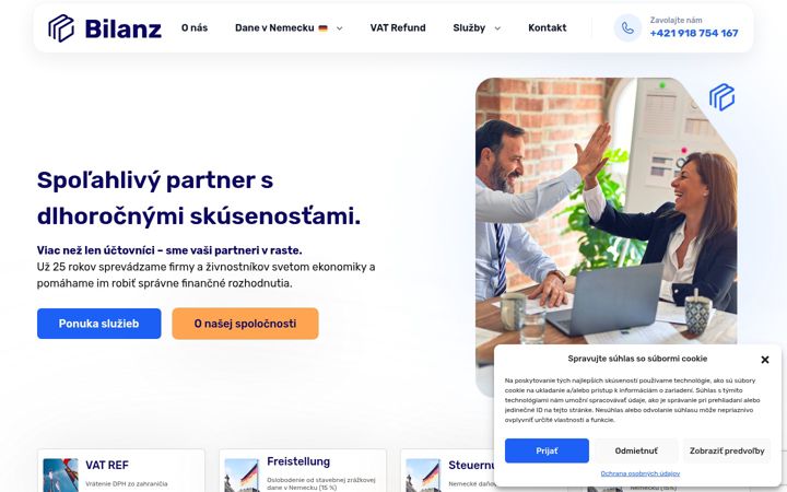 Screenshot of bilanz.sk