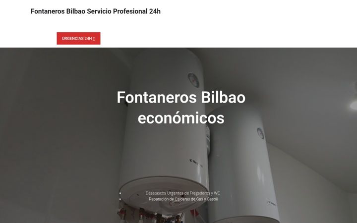 Screenshot of bilbaofontanerosvizcayapaisvasco.com