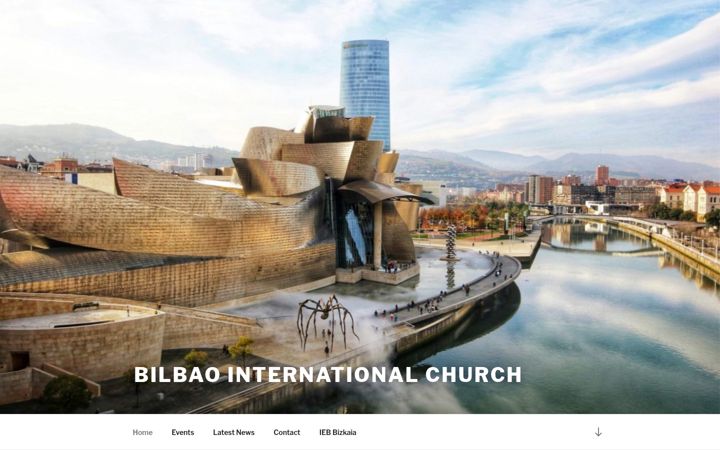 Screenshot of bilbaointernationalchurch.com