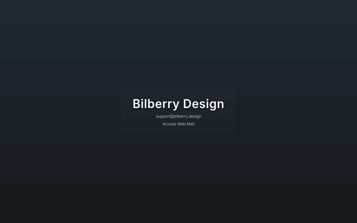 Screenshot of bilberry.design