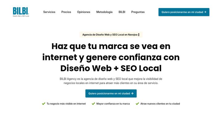 Screenshot of bilbi.agency