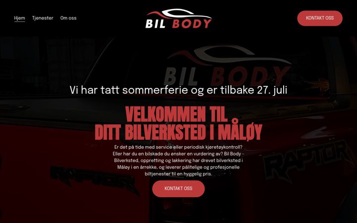 Screenshot του bilbody.no