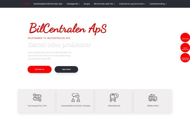 Screenshot of bilcentralenaps.dk