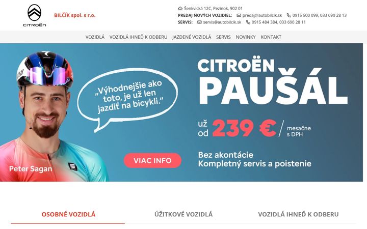 Screenshot di bilcik.sk
