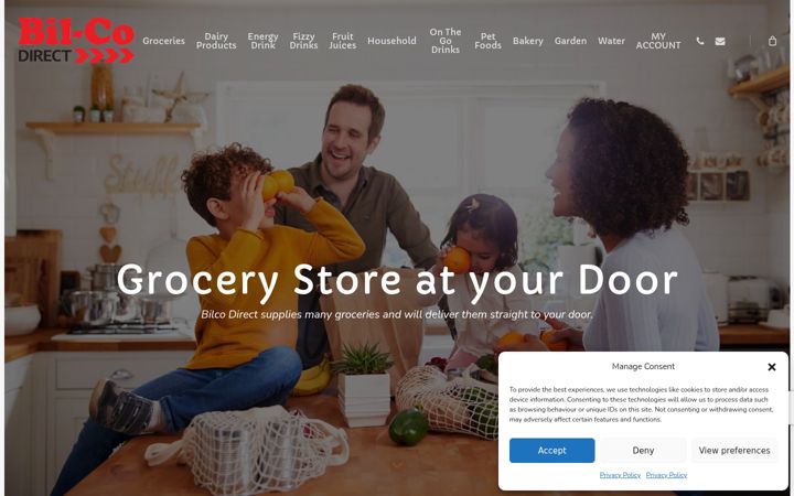 Screenshot of bilcolocaldeliveries.co.uk