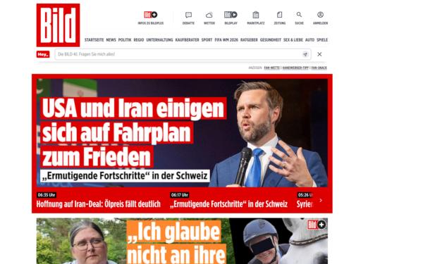 Screenshot of bild.de