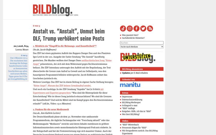 Screenshot of bildblog.de