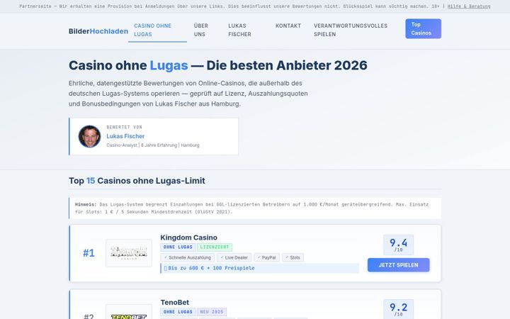 Screenshot of bilder-hochladen.net