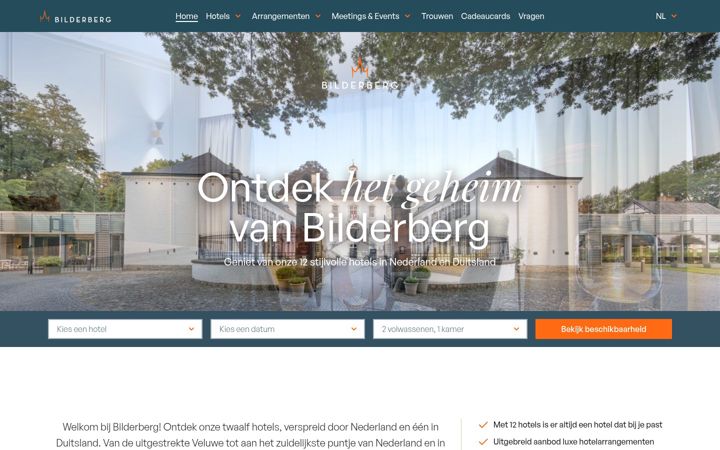 Skjermbilde av bilderberg.nl