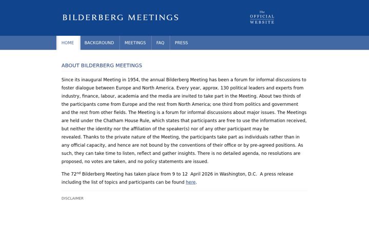 Screenshot of bilderbergmeetings.org