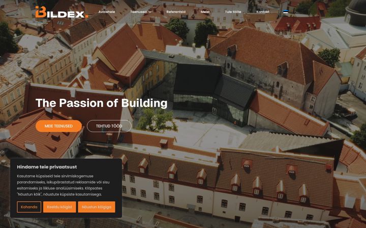 Screenshot of bildex.ee