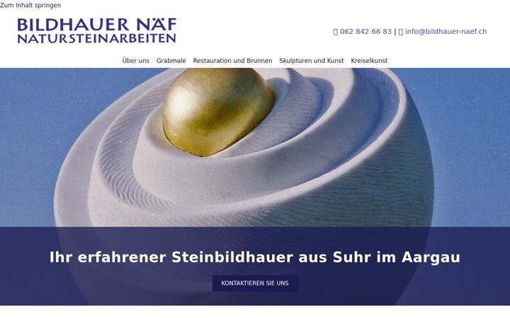 Screenshot of bildhauer-naef.ch