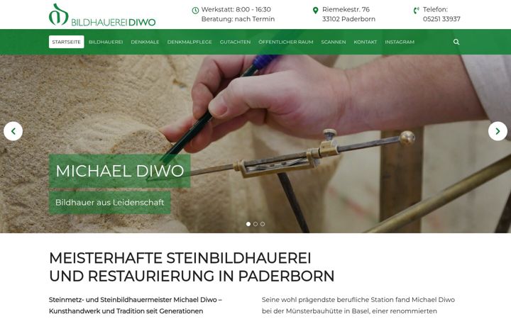 Screenshot of bildhauerei-diwo.de