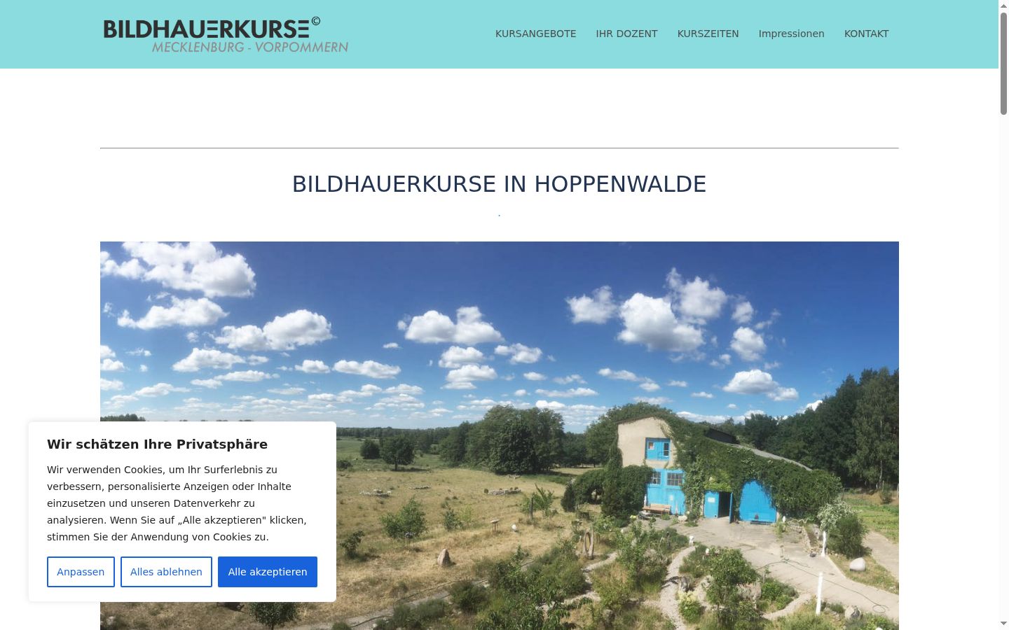 Screenshot tal-banner tal-kunsens muri qabel kwalunkwe interazzjoni