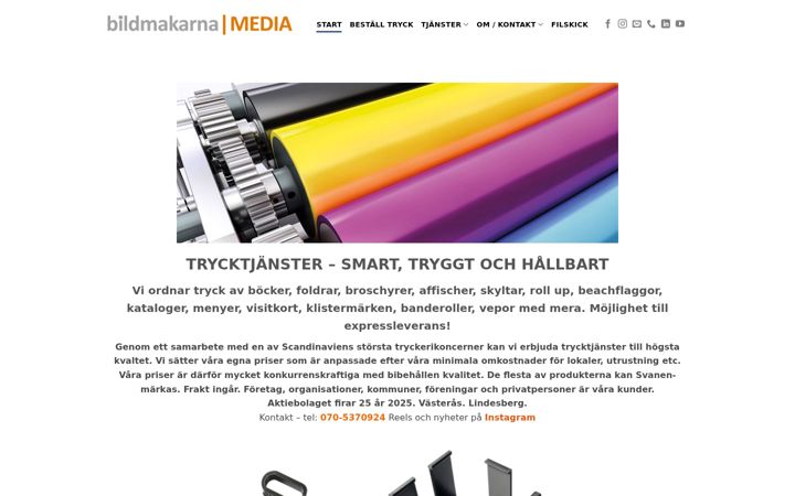 Screenshot of bildmakarnamedia.se
