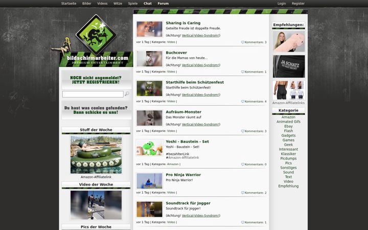 Screenshot of bildschirmarbeiter.com