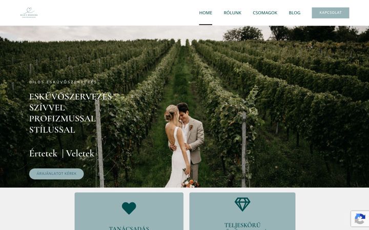Screenshot di bildseventwedding.hu