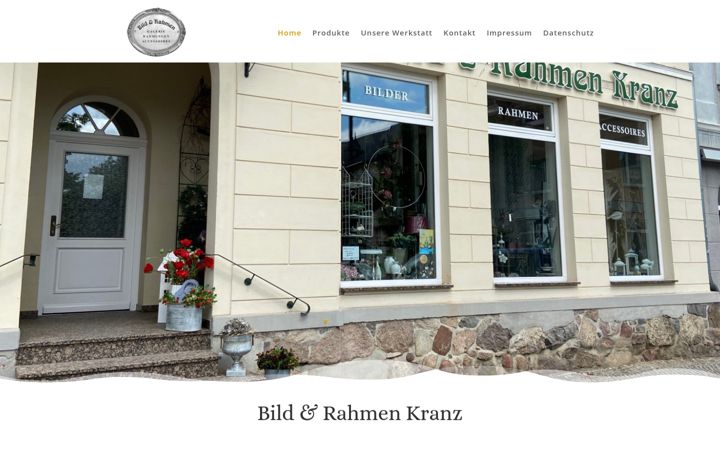 Screenshot of bildundrahmenkranz.de