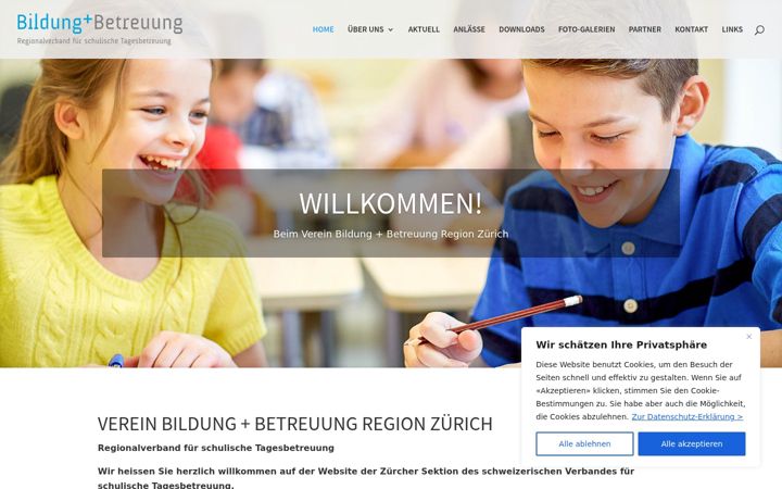 Screenshot of bildung-betreuung-zh.ch
