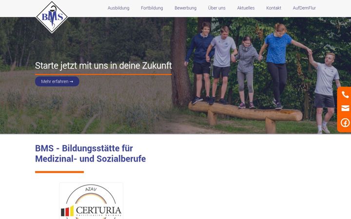 Screenshot of bildung-bms.de