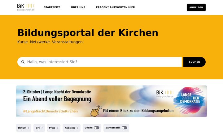 Screenshot of bildung-kirchen.de
