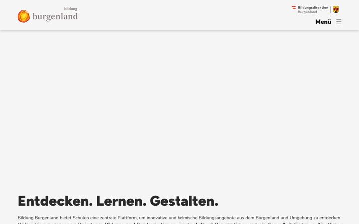 Screenshot of bildungburgenland.at