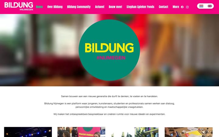 Screenshot of bildungnijmegen.nl
