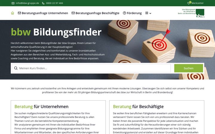 Screenshot of bildungs-finder.de