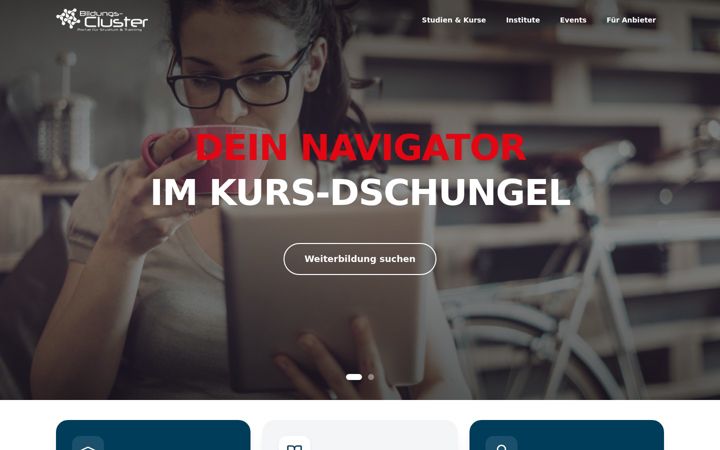 Screenshot of bildungscluster.at