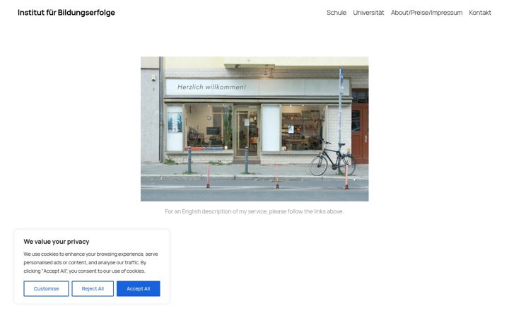Screenshot of bildungserfolge.de
