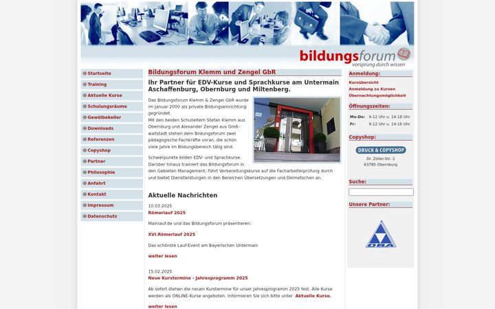 Screenshot of bildungsforum.com