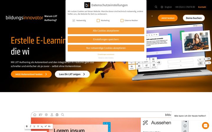 Ekrano kopija bildungsinnovator.de